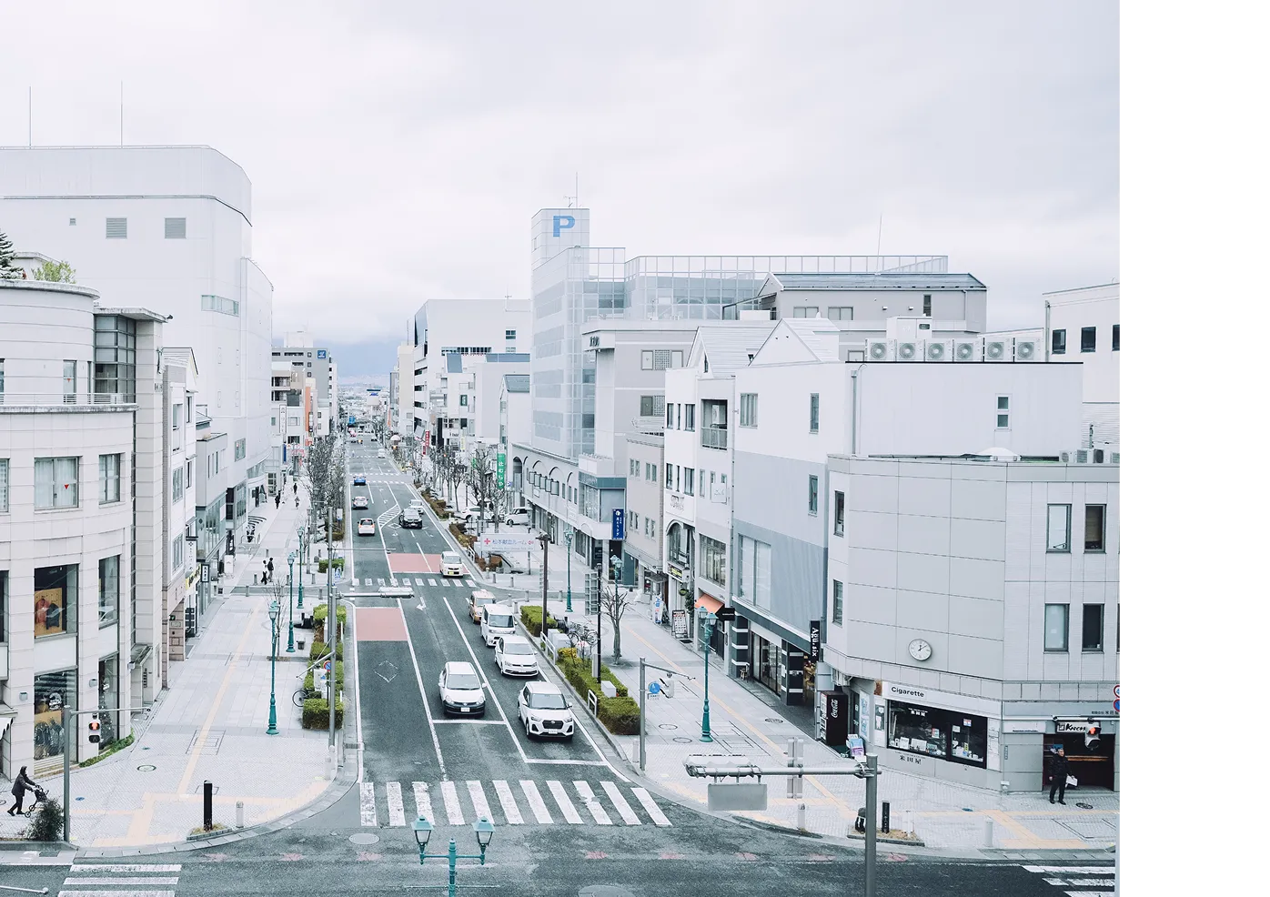 木々に囲まれた白い校舎
